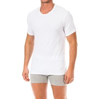 Calvin Klein Herren T-Shirt 2P S/S CREW NECK, Gr. Small, Weiß (WHITE 100)