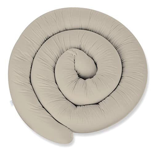 XXL 300 cm Bettschlange für Allergiker Bettkissen Stillkissen Bettrolle Zierkissen Bettumrandung Schlange Handmade 100% Baumwolle ekmTRADE (300 cm, 8)