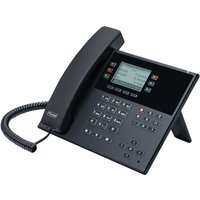 Auerswald COMfortel D-210 - VoIP-Telefon mit Rufnummernanzeige - dreiweg Anruffunktion - SIP, RTCP, RTP, SRTP, SIPS - Schwarz (90278)