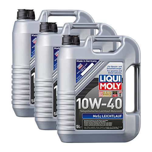 LIQUI MOLY Motoröl Öl MoS2 LEICHTLAUF 10W40 10W-40 15L 15 Liter 1092