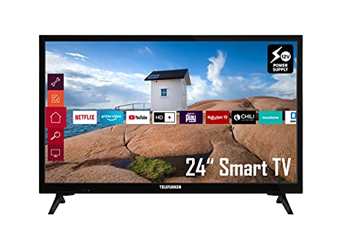 Telefunken XH24K550V 24 Zoll Fernseher/Smart TV (HD Ready, HDR, Triple-Tuner, 12 Volt Anschluss) - 6 Monate HD+ inklusive
