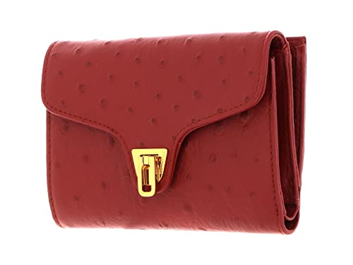 COCCINELLE Beat Ostrich Wallet Acero