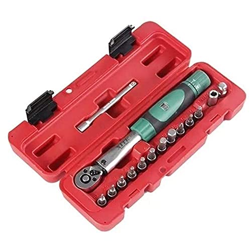 DZX Handwerkzeug-Schraubendreher-Set 15 in 1 2-20 Nm Drehmomentschlüssel-Reparatur-Werkzeug-Set für Fahrrad-Hardware-Werkzeugsätze Werkzeugsatz