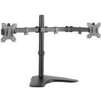 Logilink Dual Monitor Desk Stand - Verstellbarer Arm für 2 Monitore - kaltgewalzter Stahl - Bildschirmgröße: 33-81.3 cm (13-32) - Schreibtisch (BP0045)