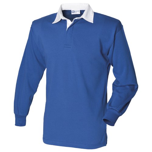 Front Row Herren Poloshirt blau Blu reale/Bianco X-Large