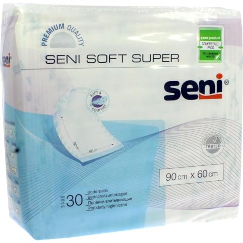 Seni Soft Super, 90 x 60 cm, Bettschutzunterlagen,30St