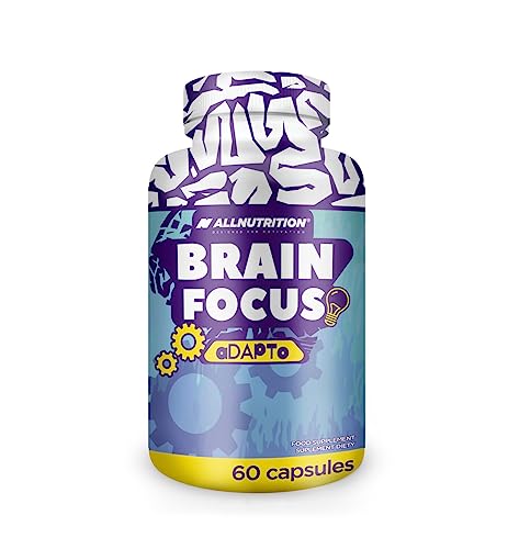 ALLNUTRITION Brain Focus Nahrungsergänzungsmittel in Kapselform - Reihe von Pflanzenextrakten - Unterstützt die Funktion des Nervensystems - Adaptogen-Mix - 1 Kapsel pro Tag, 60 Kapseln