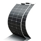 2pcs 100Watt Solarpanel flexibel 18V - Monokristallin Solarmodul Solarzelle Photovoltaik Solarladegerät Solaranlage mit Ladekabel für Wohnmobil Auto Boot 12V Batterien.
