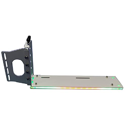 GHBOTTOM PCI-E Riser PC-Grafikkarten Vertikaler Kickstand-Sockel Vertikaler GPU-Halter mit LED 5V 3-Pin-RGB-Aura für -ASUS-Grafikkartenhalterung