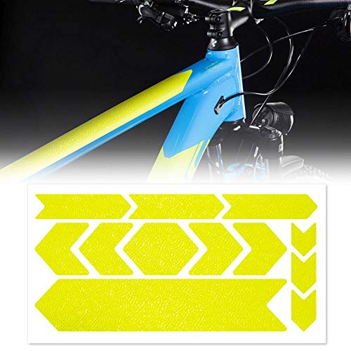 4R Quattroerre.it Unisex-Erwachsene 16758 Aufkleber-Kit MTB Fahrradrahmenschutz Rhino, Fluogelb, 35 x 17.5 cm, Neongelb, Einheitsgröße