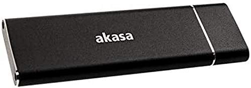 Akasa Externes Gehäuse USB 3.1 M.2 SSD Aluminium Gehäuse - Schwarz AK-ENU3M2-02