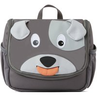 Affenzahn Kulturtasche Hugo Hund für Kinder - Grau