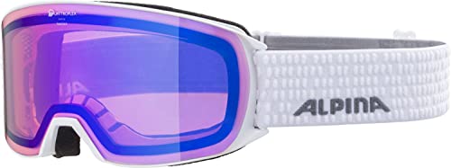 ALPINA NAKISKA Skibrille, Unisex – Erwachsene, white, one size