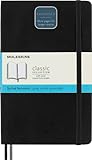Moleskine - Klassisches erweitertes Notizbuch mit gepunktetem Papier - Weicher Umschlag und elastischer Verschluss - Farbe Schwarz - Größe Groß 13 x 21 A5 - 400 Seiten