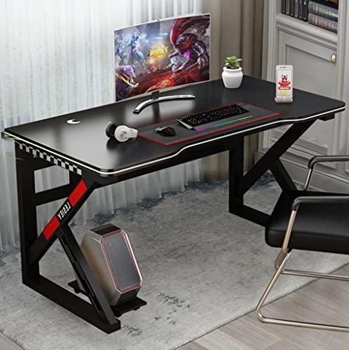 KSTUFF Gaming-Tisch mit Kohlefaseroberfläche, großer Computertisch, Heimbüro, PC, Laptop, Workstation, Gaming-Computertisch für PC, großer Computertisch für Zuhause und Büro, L 100 cm Vision