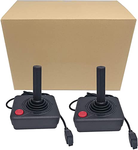 RUITROLIKER Controller Gamepad Black Joystick für Atari 2600 System Konsole Pack 2pcs