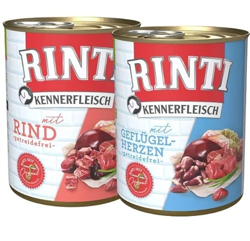 Rinti Kennerfleisch Multipack Junior 24 x 800 g mit Huhn und Rind