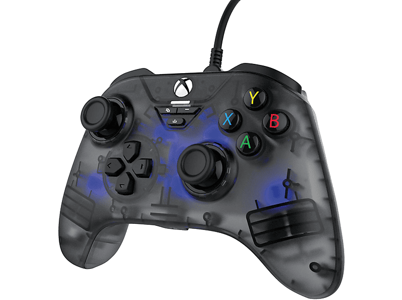 SNAKEBYTE GAMEPAD RGB X Gaming-Contoller Transparent-Grau für Xbox Series S, X, PC