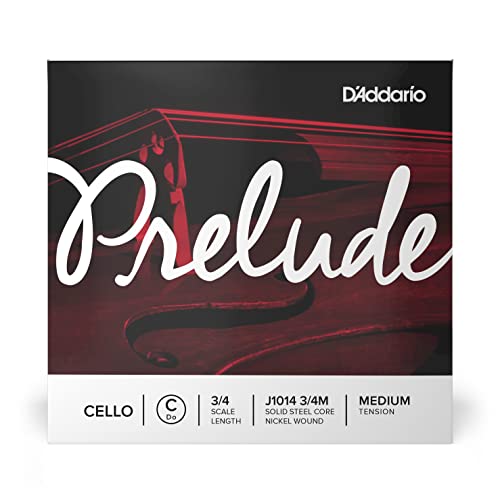 D'Addario J1014-3/4M Prelude Cello Einzelsaite 'C' Nickel umsponnen 3/4 Medium