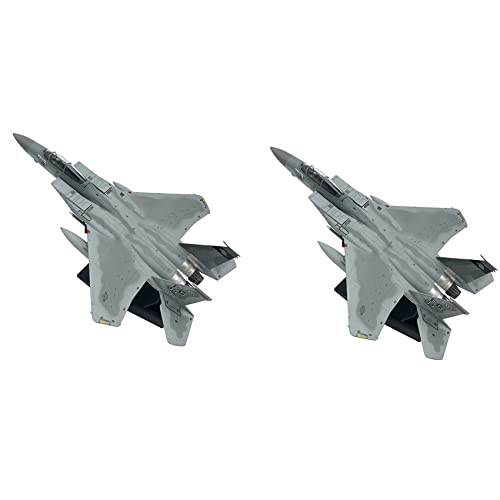 LLKOZN 2X 1/100 MaßStab Druckguss Flugzeuge F15 Eagle American Navy Flugzeuge Modell