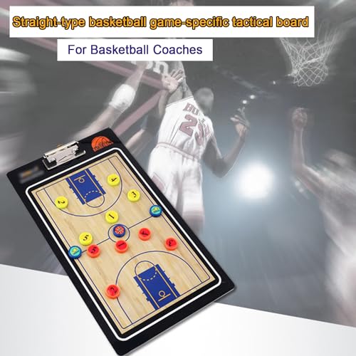 XAQBJC Taktiktafel Basketball Basketball-Trainer-klemmbrett mit Magneten und Markierungsstift, Basketball-Coaching-Ausrüstung