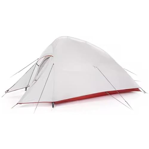 Zelte, Rucksackzelt, wasserdichte Zelte für Camping, Zelt 2/3 Personen, Inklusive Aufbewahrungstasche, Einfacher Aufbau, Biwaksack (Color : Light red, Size : Two People)