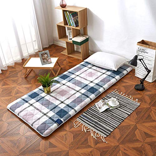 HIGHKAS ChineseTatami Floor Mat, Foldable Mattress Not-Slip Quilted Futon Collapsible Guest Bed Mat Single Dormitory Bed Pad-b 120x200cm(47x79inch)