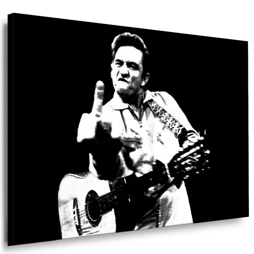 Kunstdruck Johnny Cash Bild Leinwandbild fertig auf Keilrahmen / Leinwandbilder, Wandbilder, Poster, Pop Art Gemälde, Kunst - Deko Bilder