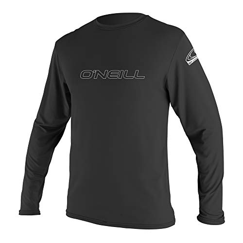 O'Neill Wetsuits Herren Basic Skins L/S Rash Tee Vest, Black, XL