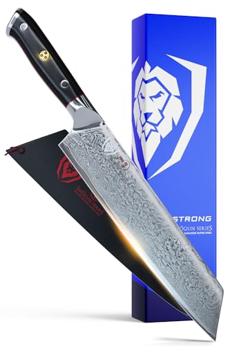 DALSTRONG Kiritsuke Chef Knife - 21,5 cm - Shogun Series - Damascus - Japanese AUS-10V Super Steel - G10 Handle - Sheath Included