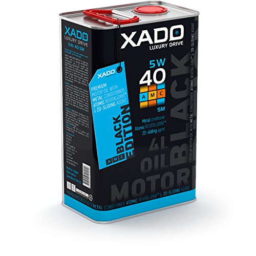 XADO 5W-40 SM/CF Motoren-Öl synthetisch mit Revitalizant für Motorschutz der Extraklasse - LX Black Edition - 4 Liter
