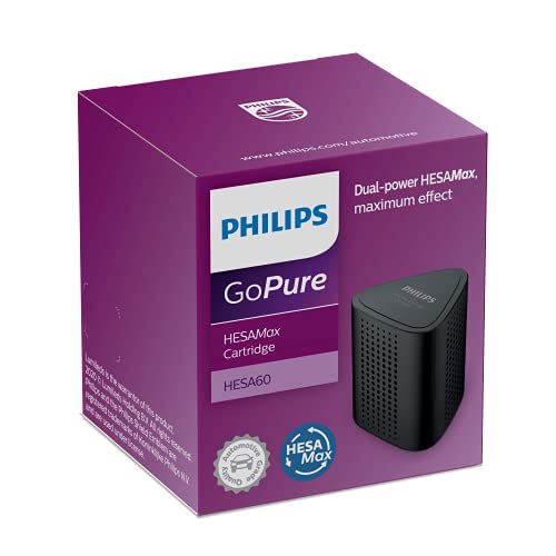 Philips HESAMax Ersatzkartusche für Autoluftreiniger GoPure Style GP5611, 1372933, Schwarz