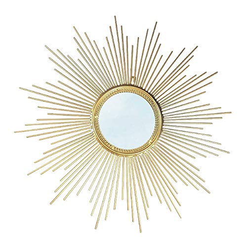 Mirror Sonnenförmiger einfacher dekorativer Spiegel im europäischen Stil Veranda dekorativer Spiegel 50 * 50/60 * 60/70 * 70/80 * 80/90 * 90/100 * 100 goldenes TV-Sofa Hintergrundwandbehangspiegel