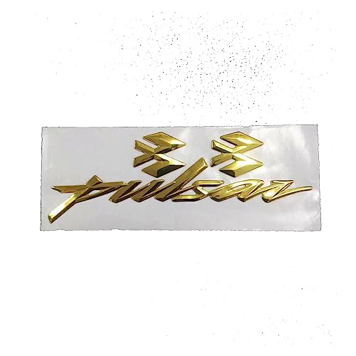 Motorrad 3D Emblem Abzeichen Aufkleber Tank Rad Pulsar Aufkleber Für Bajaj Pulsar 200NS Come 200 RS200 Pulsar 150 180/180f 220F (Farbe : Gold 1)