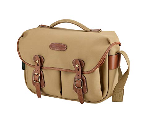 Billingham Hadley Pro Canvas-Kameratasche, Khaki mit beigefarbenen Lederrändern (UK Import)