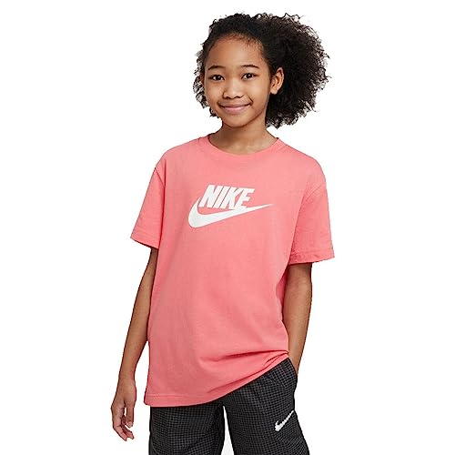 Nike Mädchen G NSW Tee Futura T-Shirt, Schwarz, M