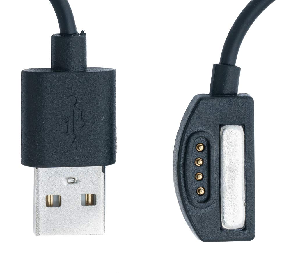 System-S USB 2.0 Kabel in Schwarz Ladestation Ladekabel für Suunto 7 Smartwatch