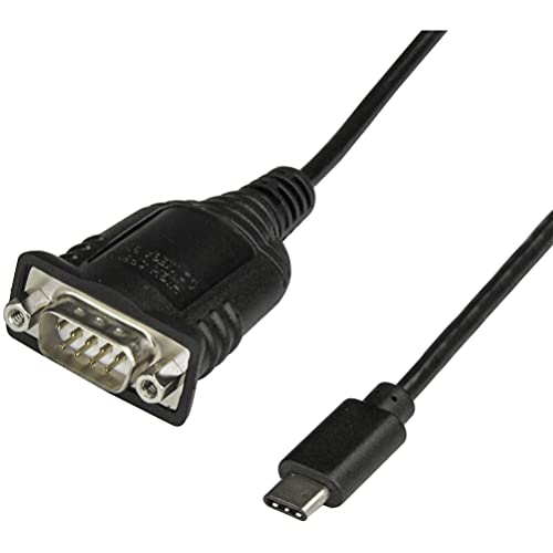 StarTech.com USB-C auf Seriell Adapter - USB C zu RS232 Kabel - USB Typ C auf DB9 Kabeladapter - Windows / MacOS / Linux kompatibel