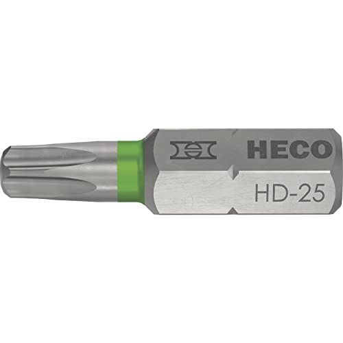 Bits, HECO-Drive, HD-25, Farbring: grün, im Blister à 10 Stück HD-25