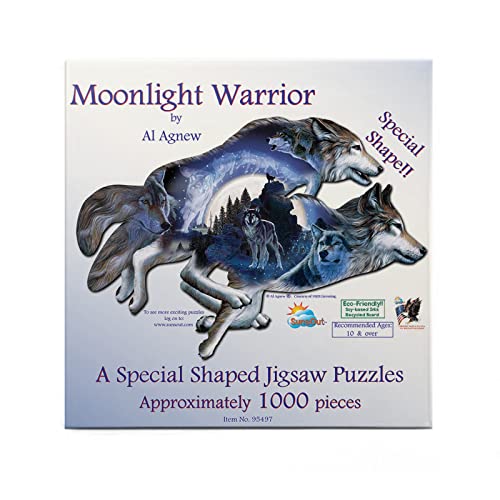 Mondlicht-Jäger (Konturenpuzzle): Moonlight Warrior