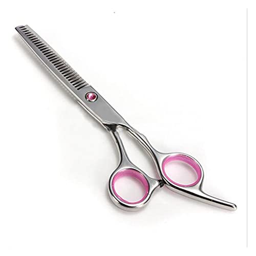 Haarschneidscheren Salon-professionelle Friseurschere, DIY-Friseurschere, regelmäßige dünnschere, Friseur-Schere (Color : Pink Thinnig)