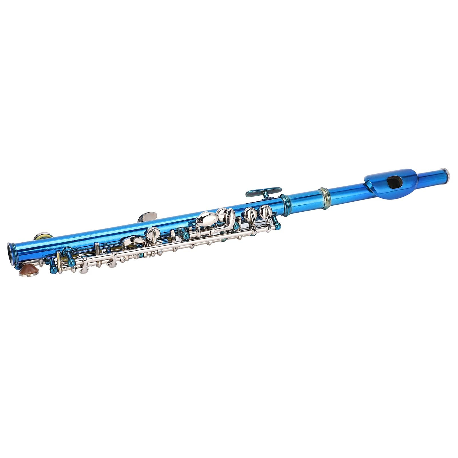 BALITY Piccolo-Flöte aus Cupronickel Blue Piccolo-Flöte hat EIN glänzendes Aussehen und eine einheitliche Farbe für Anfänger