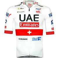 UAE EMIRATES Schweiz 2024 Kurzarmtrikot, für Herren, Größe L, Rennrad Trikot, Ra
