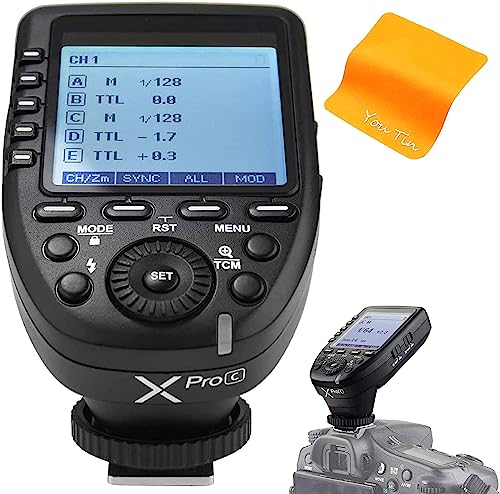 Godox XPro-C TTL Kabelloser Blitzauslöser für Canon EOS Kameras 2,4 G Fernauslöser Sender 1/8000s HSS