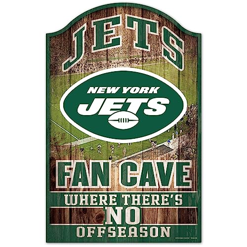 NFL New York Jets Holzschild, 27,9 x 43,2 cm, schwarz 05947010