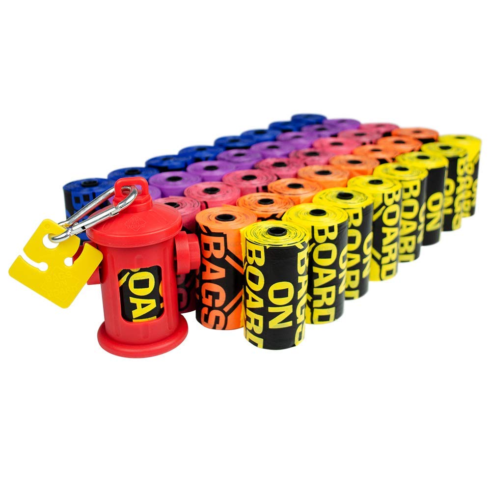 Bags On Board Hundekotbeutel, starke, auslaufsichere Hundekotbeutel, 22,9 x 35,6 cm, 600 verschiedene Farben