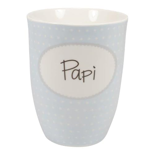XXL Tassen mit lustigen oder frechen Sprüchen für viele Anlässe 500 ml - Vatertag Geschenk Opa - Geschenk für Papa u.v.m. Farbe Papi