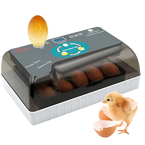 Farm & Ranch 12 Eier-Brutkasten mit eingebautem automatischem Eierwender und Temperaturkontrolle, für Wachteln, Hühner, Ente, Gänse, Taubenvogel