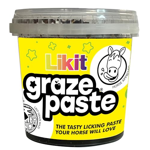 Likit Graze Paste Pferdeleckpaste | Verwendung mit Likit Graze Maze Pferdeleckmatte | Leckeres Pferdelecken, das Ihr Pferd lieben wird, 1,2 kg