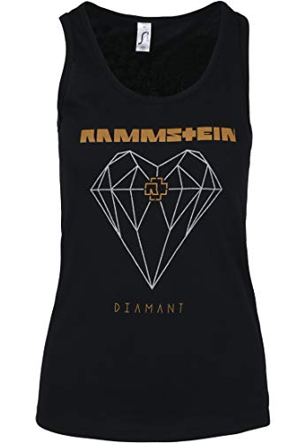 Rammstein Damen Ladies Diamant Tanktop Top, Schwarz (Black 00007), X-Large (Herstellergröße: XL)